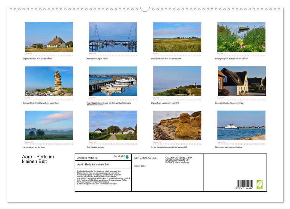 Aarö - Perle im kleinen Belt (CALVENDO Wandkalender 2026)
