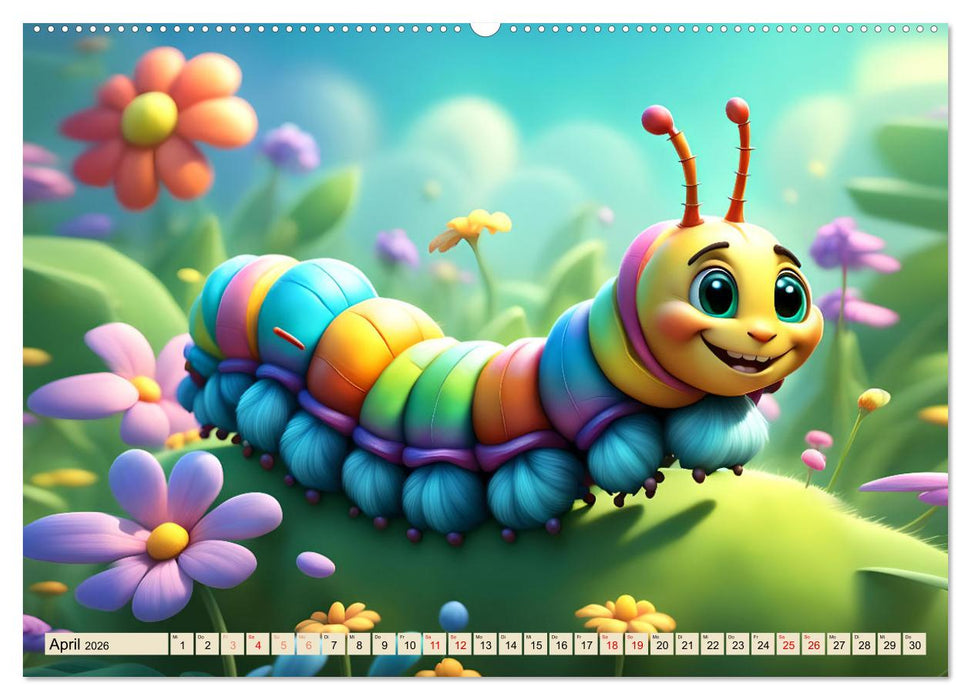 Würmchen Zauber (CALVENDO Premium Wandkalender 2026)