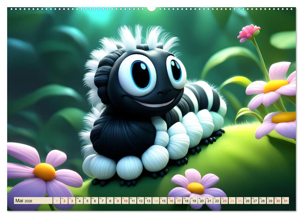 Würmchen Zauber (CALVENDO Premium Wandkalender 2026)