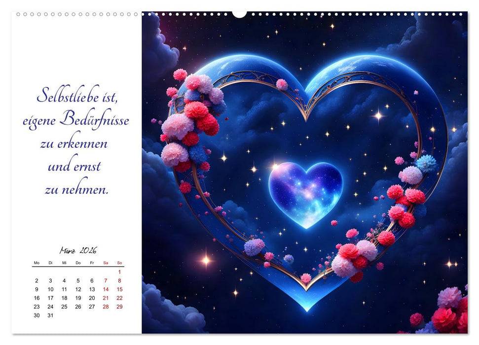 Dein Jahr gefüllt mit Selbstliebe (CALVENDO Wandkalender 2026)