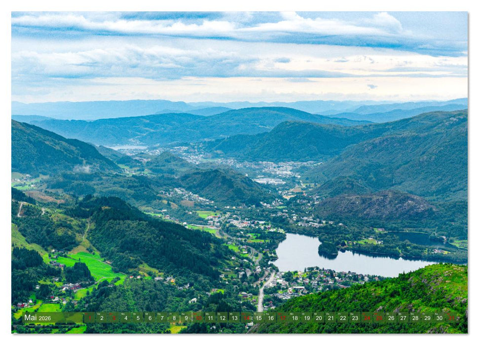 Norwegen aus dem Hubschrauber - Luftaufnahmen und Panorama (CALVENDO Wandkalender 2026)