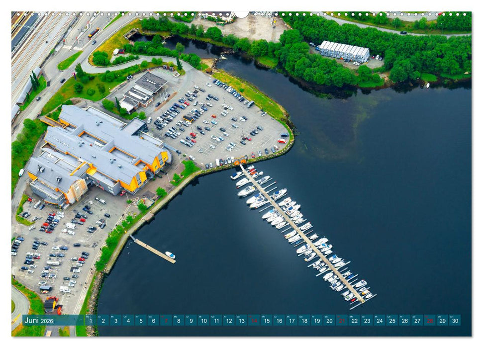 Norwegen aus dem Hubschrauber - Luftaufnahmen und Panorama (CALVENDO Wandkalender 2026)