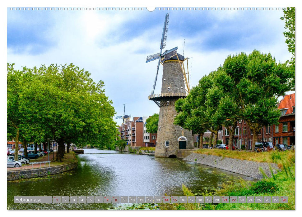 Ein Blick auf Schiedam (CALVENDO Wandkalender 2026)