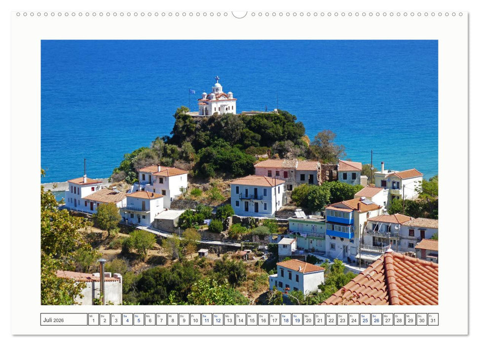 Samos - grüne Perle in der Ägäis (CALVENDO Premium Wandkalender 2026)