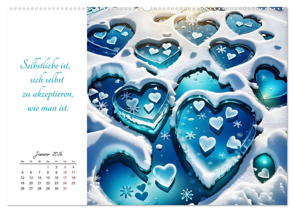 Dein Jahr gefüllt mit Selbstliebe (CALVENDO Premium Wandkalender 2026)