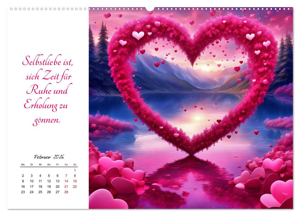 Dein Jahr gefüllt mit Selbstliebe (CALVENDO Premium Wandkalender 2026)