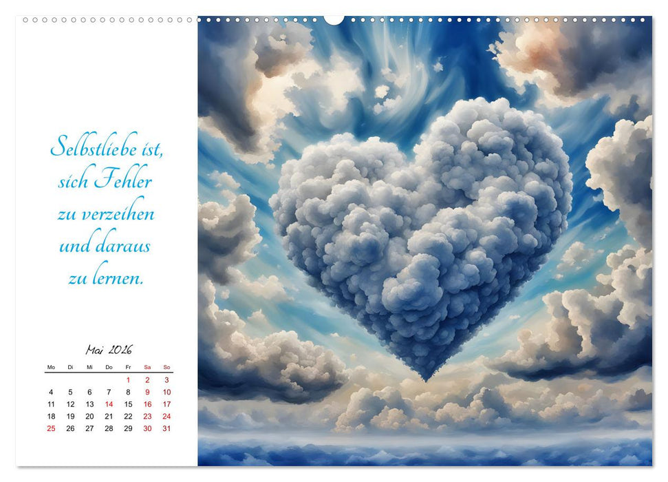 Dein Jahr gefüllt mit Selbstliebe (CALVENDO Premium Wandkalender 2026)