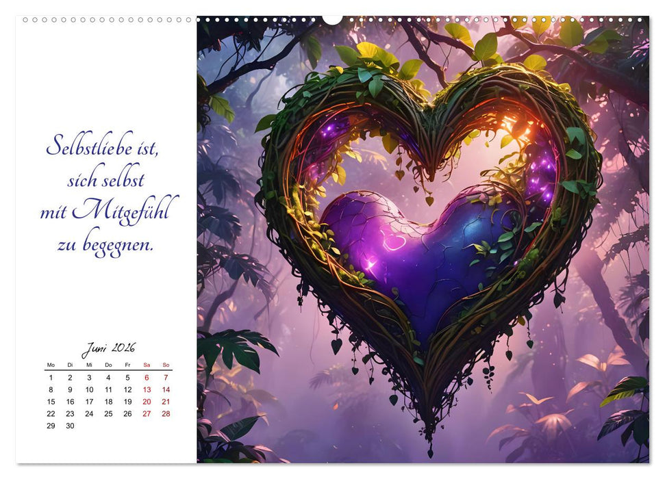 Dein Jahr gefüllt mit Selbstliebe (CALVENDO Premium Wandkalender 2026)