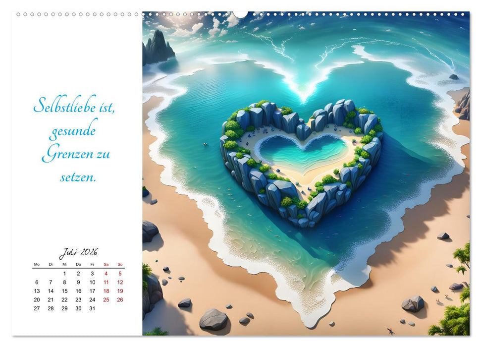 Dein Jahr gefüllt mit Selbstliebe (CALVENDO Premium Wandkalender 2026)