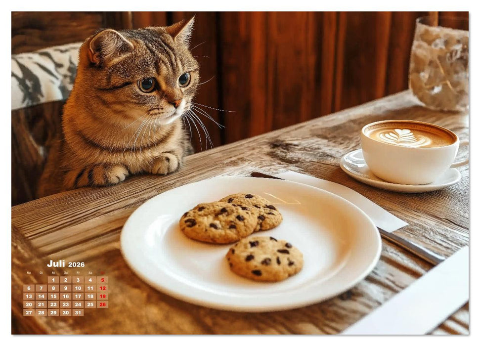 Momente eines Katzenbesitzers - Chaos der Samtpfoten (CALVENDO Premium Wandkalender 2026)