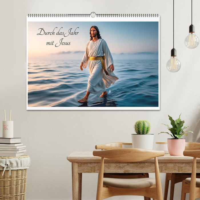 Durch das Jahr mit Jesus (CALVENDO Wandkalender 2026)