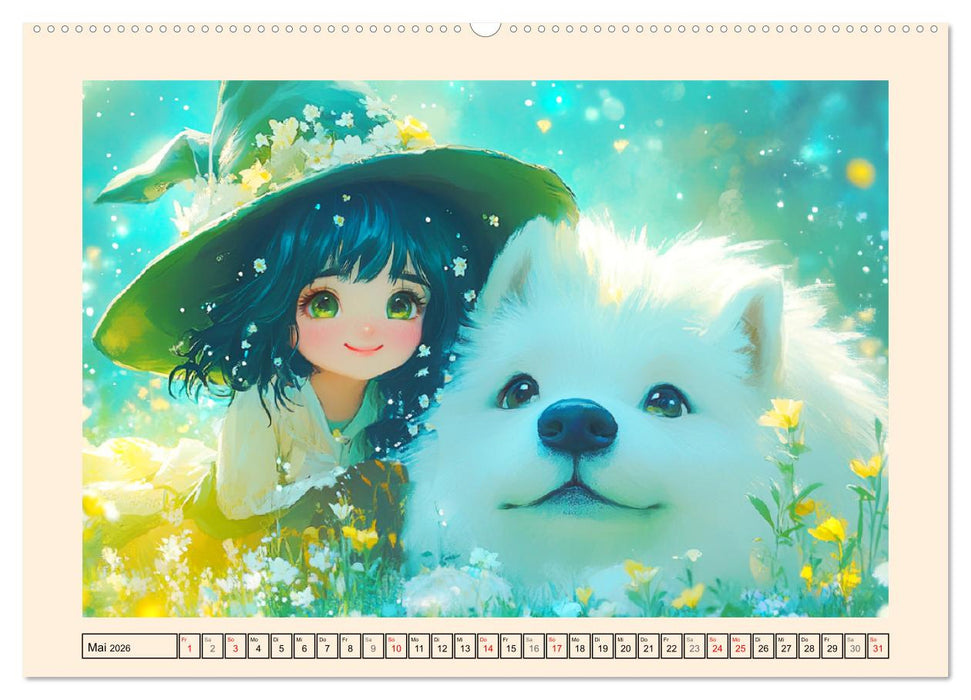 Kleine Hexen. Zauberhafte Mädchen mit magischen Kräften (CALVENDO Premium Wandkalender 2026)