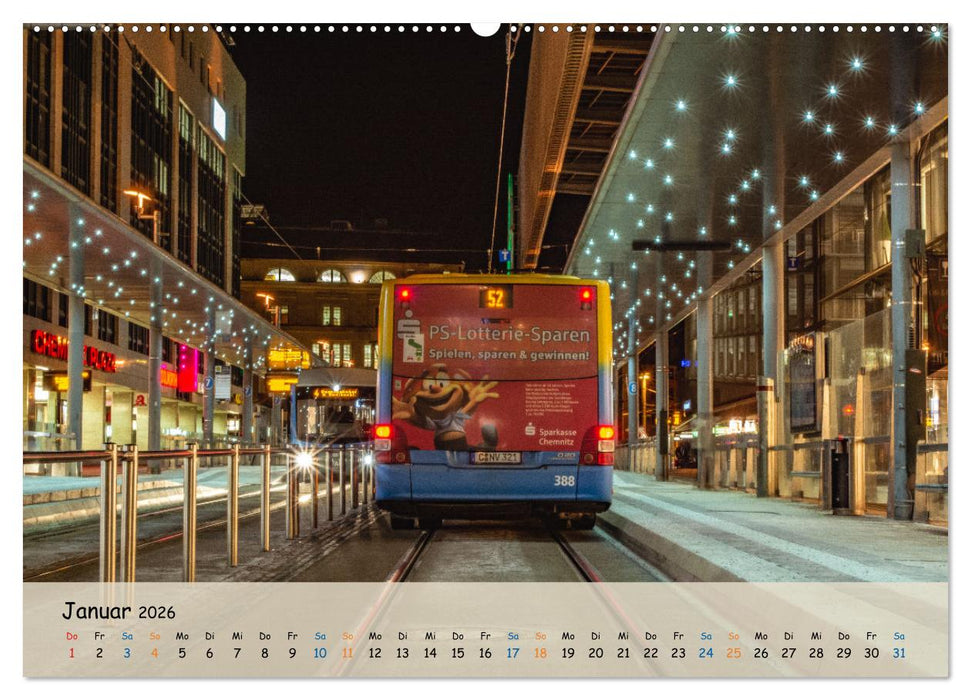 Nahverkehr in Chemnitz (CALVENDO Premium Wandkalender 2026)