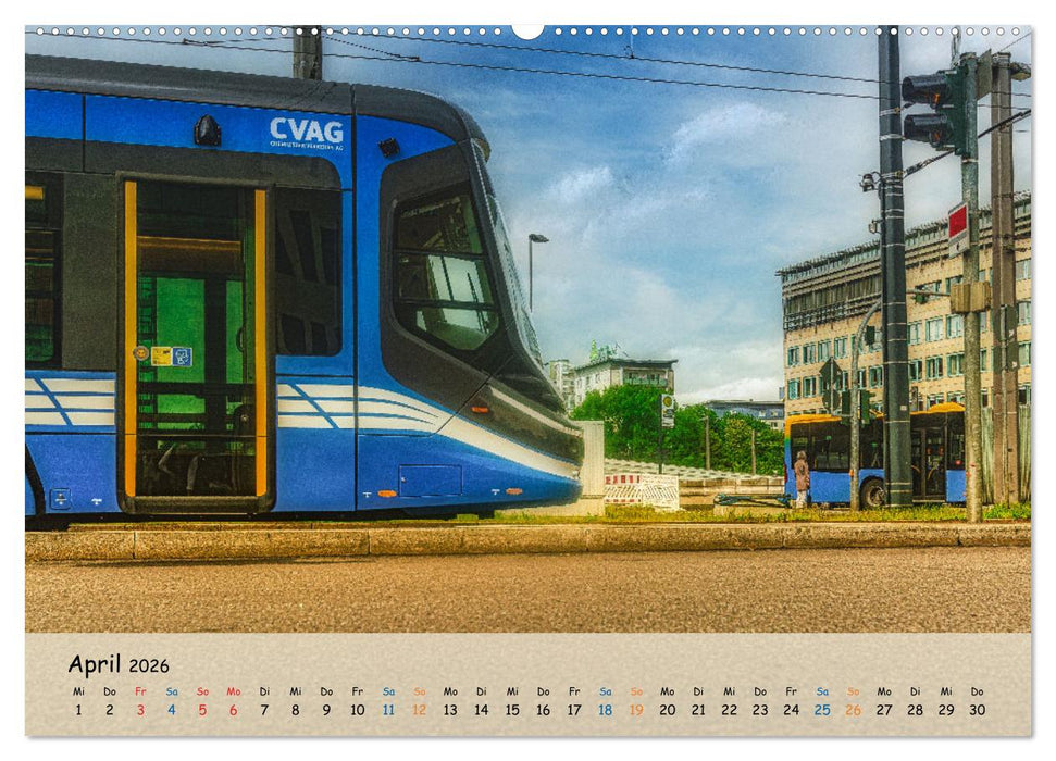 Nahverkehr in Chemnitz (CALVENDO Premium Wandkalender 2026)