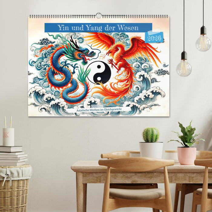 Yin und Yang der Wesen - Asiatische Mythen im Gleichgewicht (CALVENDO Wandkalender 2026)