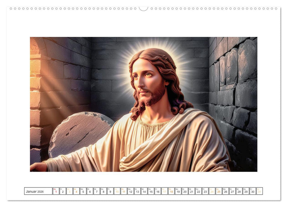 Durch das Jahr mit Jesus (CALVENDO Premium Wandkalender 2026)