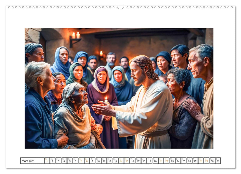 Durch das Jahr mit Jesus (CALVENDO Premium Wandkalender 2026)