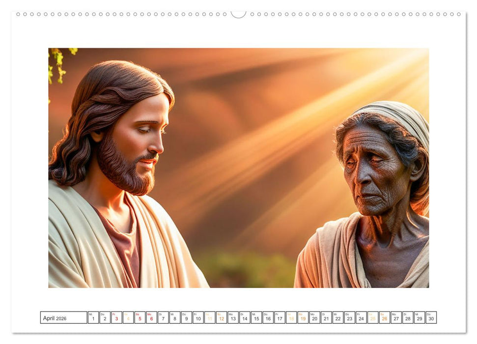 Durch das Jahr mit Jesus (CALVENDO Premium Wandkalender 2026)