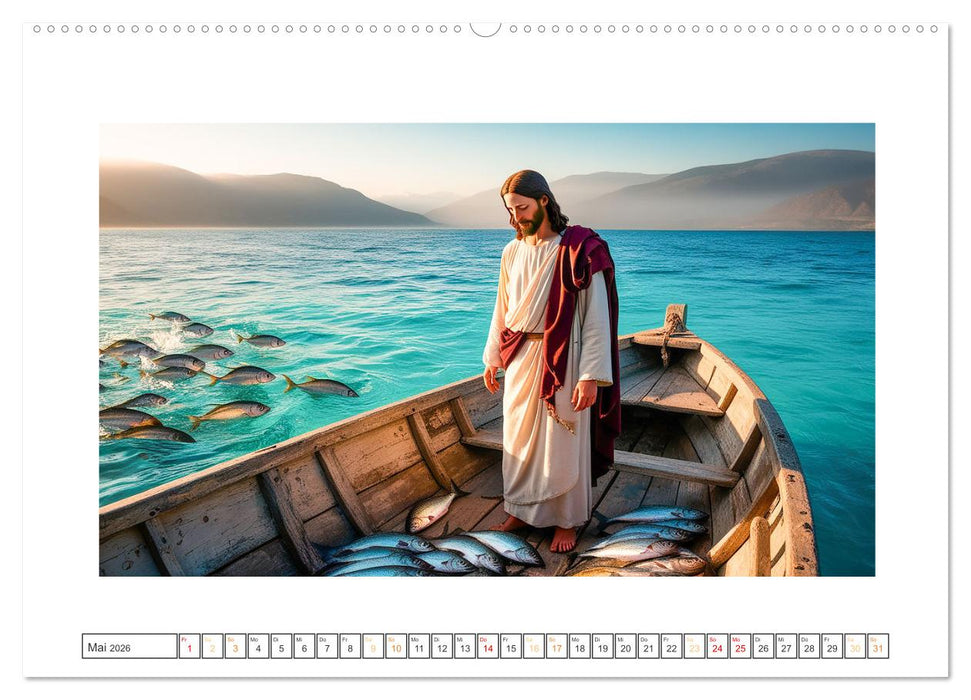 Durch das Jahr mit Jesus (CALVENDO Premium Wandkalender 2026)
