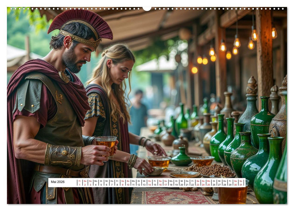 Zurück nach Rom - Das Leben in der Antike (CALVENDO Wandkalender 2026)