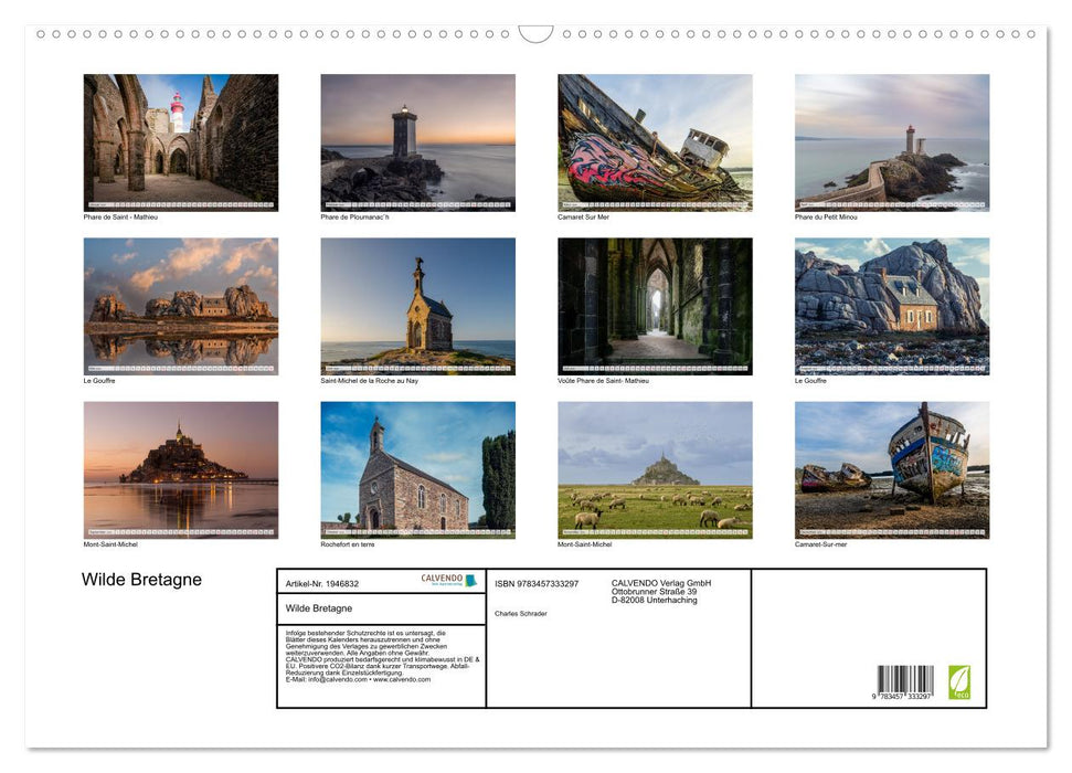 Wilde Bretagne (CALVENDO Wandkalender 2026)