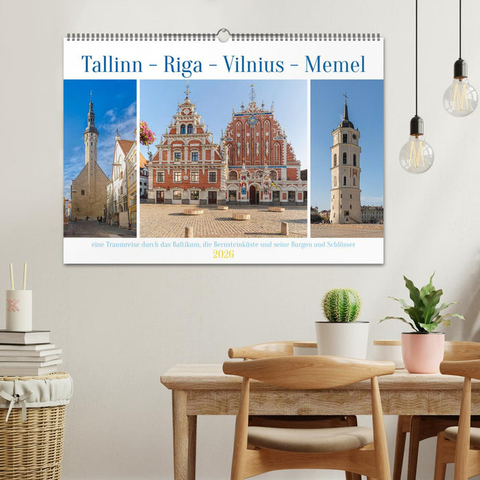 Tallinn-Riga-Vilnius-Memel, eine Traumreise durch das Baltikum. (CALVENDO Wandkalender 2026)