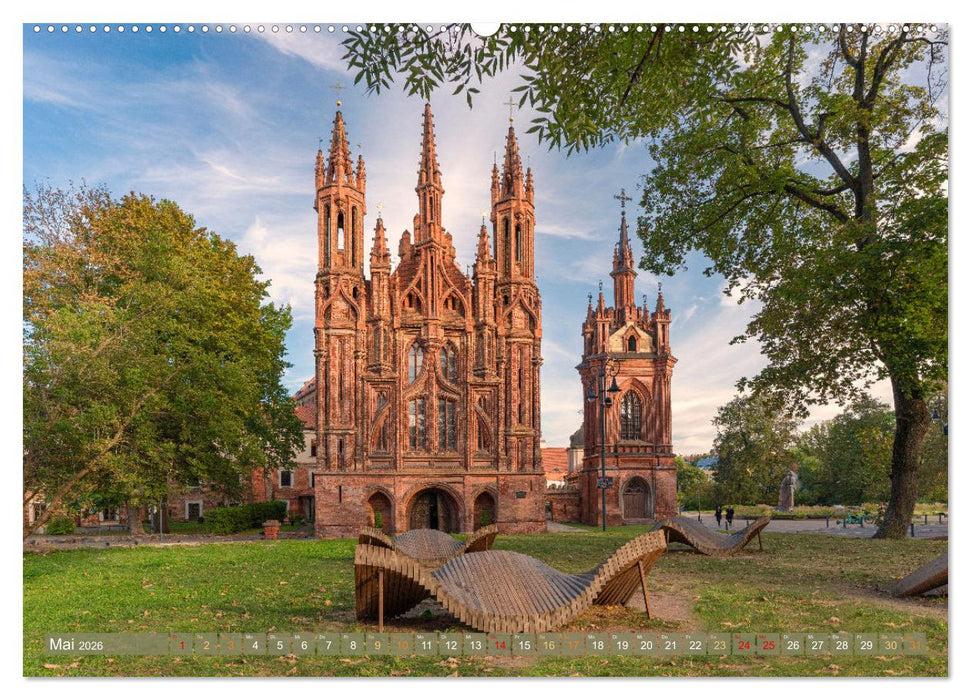 Tallinn-Riga-Vilnius-Memel, eine Traumreise durch das Baltikum. (CALVENDO Wandkalender 2026)