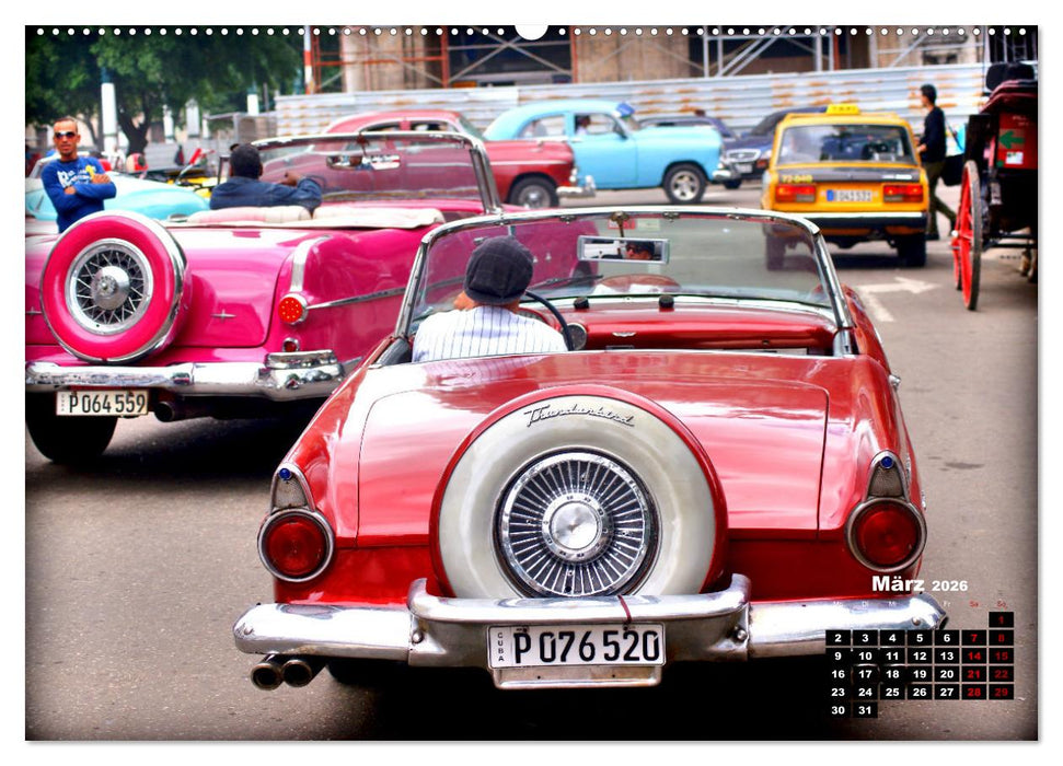 Thunderbird - Ford-Ikone der Fünfziger Jahre (CALVENDO Premium Wandkalender 2026)