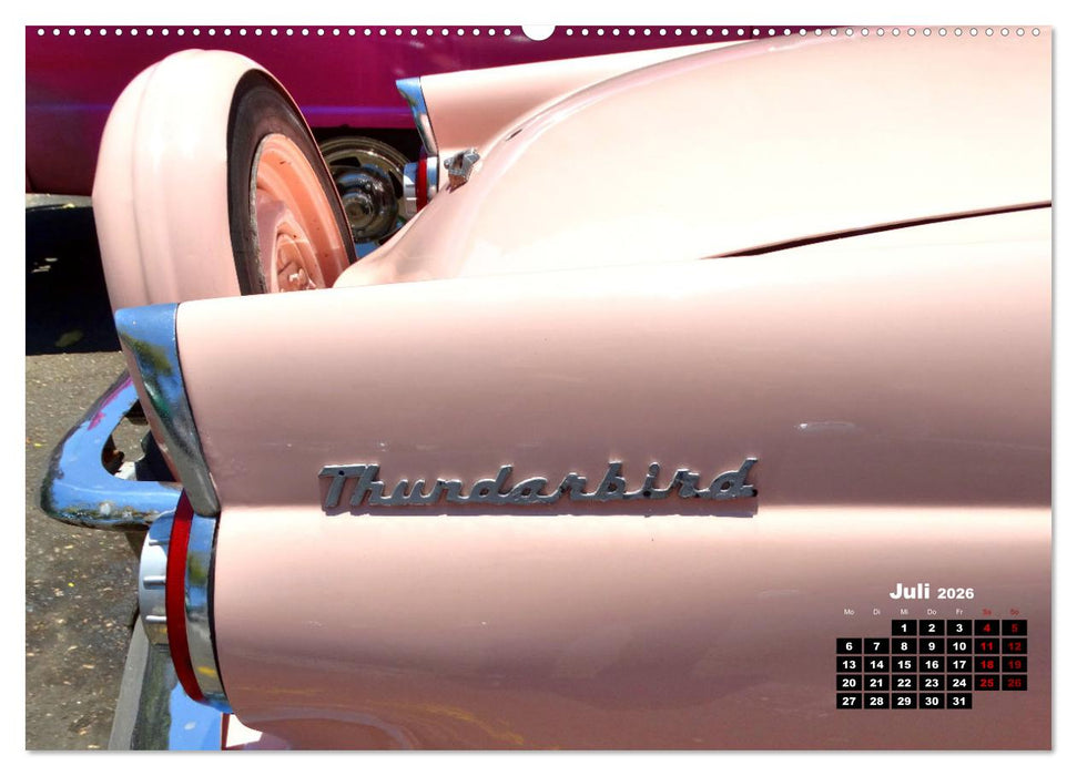 Thunderbird - Ford-Ikone der Fünfziger Jahre (CALVENDO Premium Wandkalender 2026)