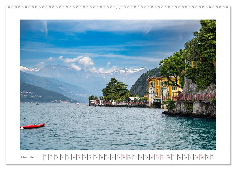 Traumziele am Comer See (CALVENDO Wandkalender 2026)