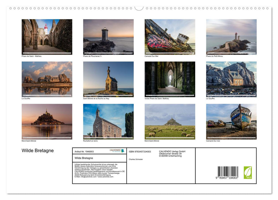 Wilde Bretagne (CALVENDO Premium Wandkalender 2026)