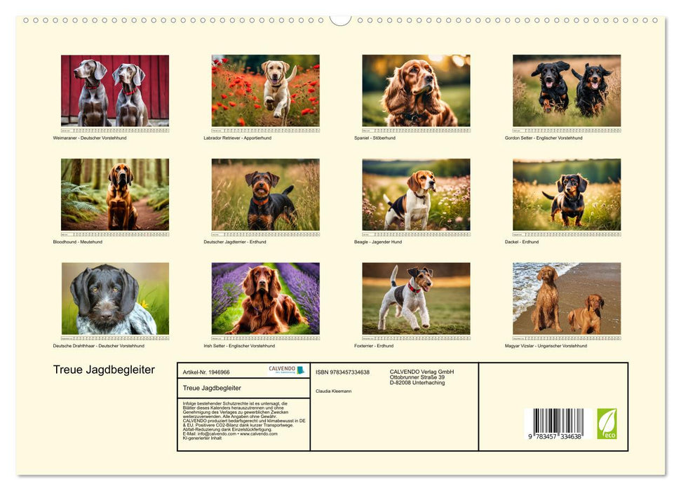 Treue Jagdbegleiter (CALVENDO Premium Wandkalender 2026)