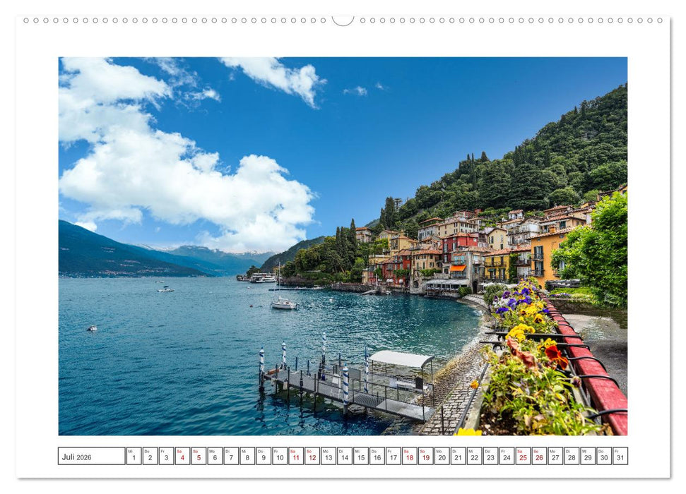 Traumziele am Comer See (CALVENDO Premium Wandkalender 2026)