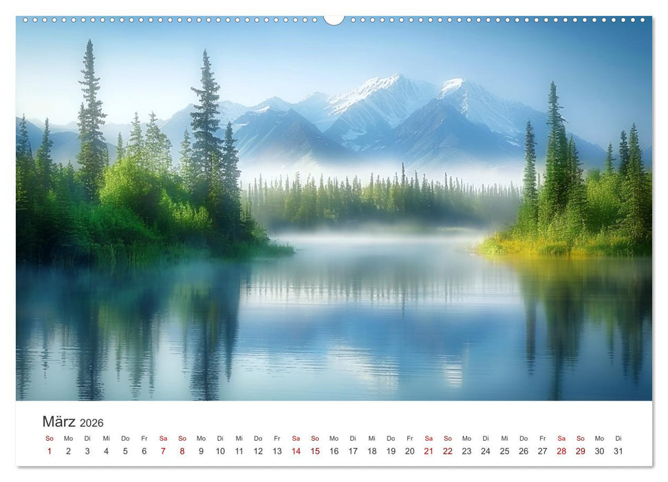 Die Seele Alaskas - Gewässer des Nordens (CALVENDO Wandkalender 2026)