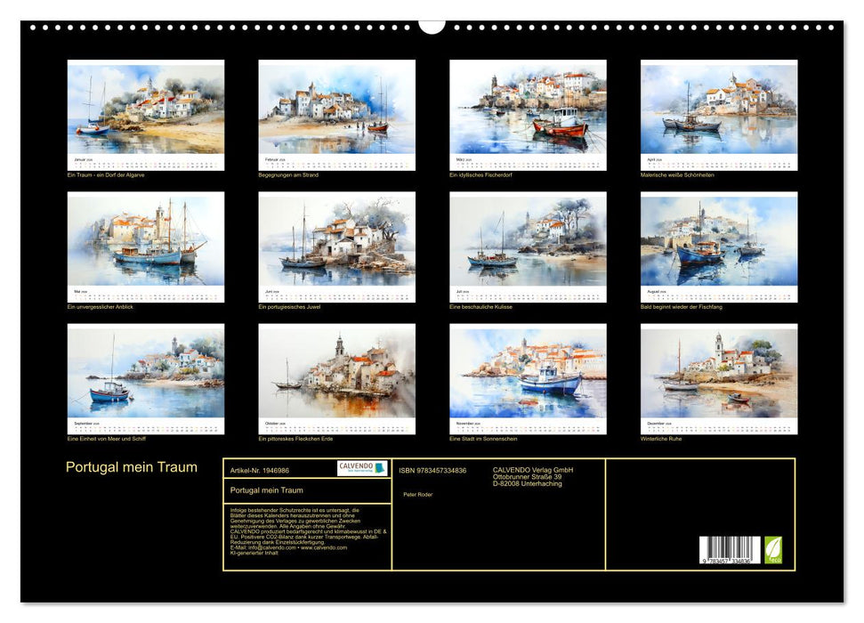 Portugal mein Traum (CALVENDO Wandkalender 2026)