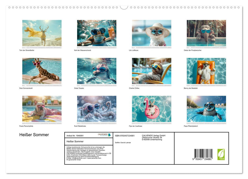 Heißer Sommer (CALVENDO Premium Wandkalender 2026)