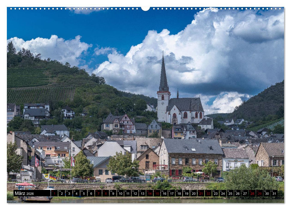 Die Mosel zwischen Bremm und Koblenz (CALVENDO Wandkalender 2026)