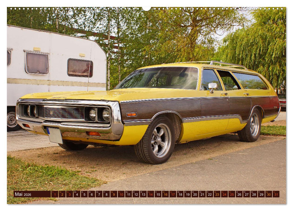 Damals war's - Oldtimer der Fünfziger bis Achtziger Jahre (CALVENDO Premium Wandkalender 2026)