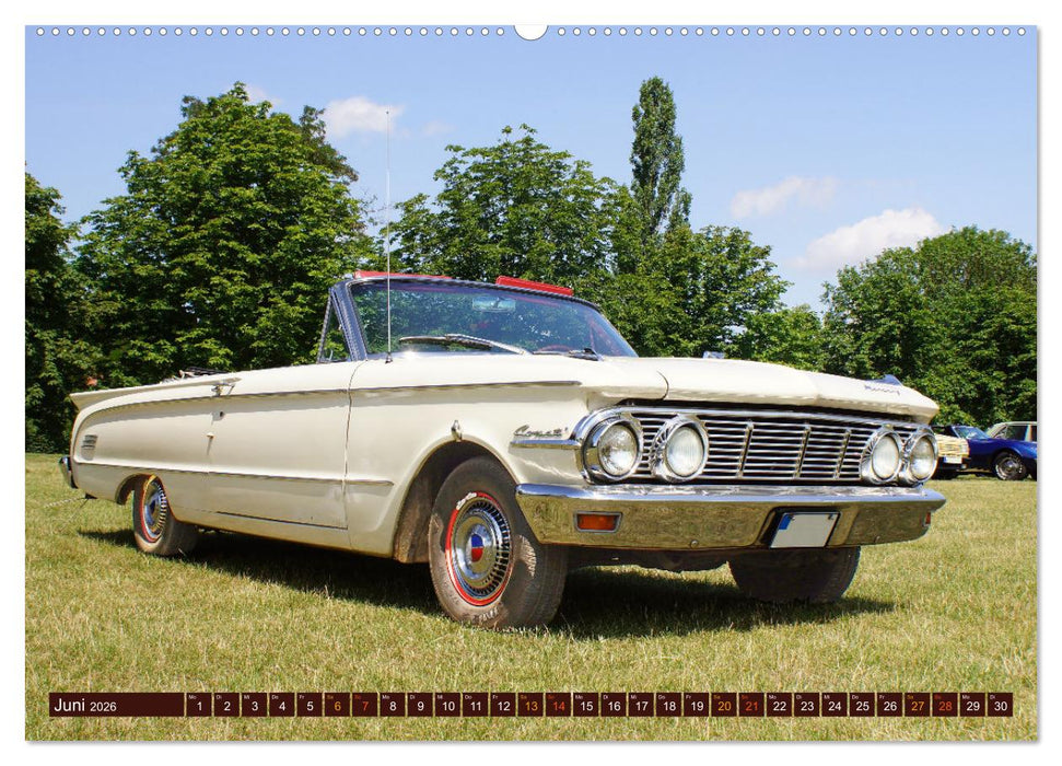 Damals war's - Oldtimer der Fünfziger bis Achtziger Jahre (CALVENDO Premium Wandkalender 2026)