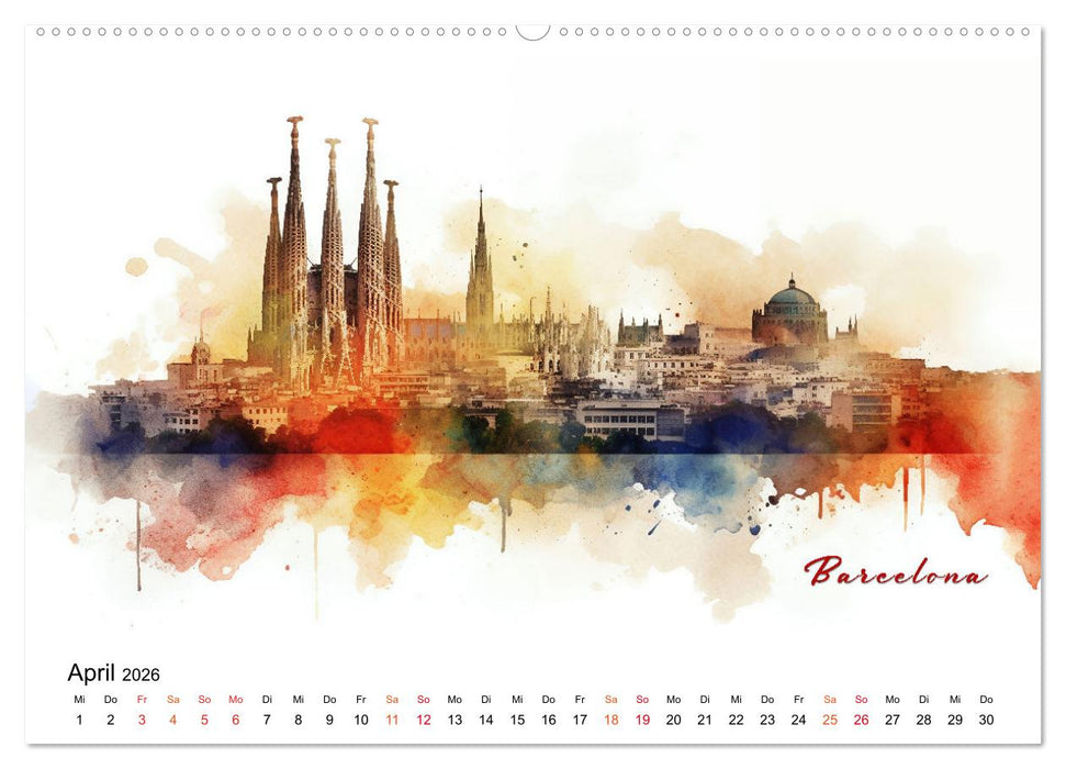 Skylines exklusiv (CALVENDO Wandkalender 2026)