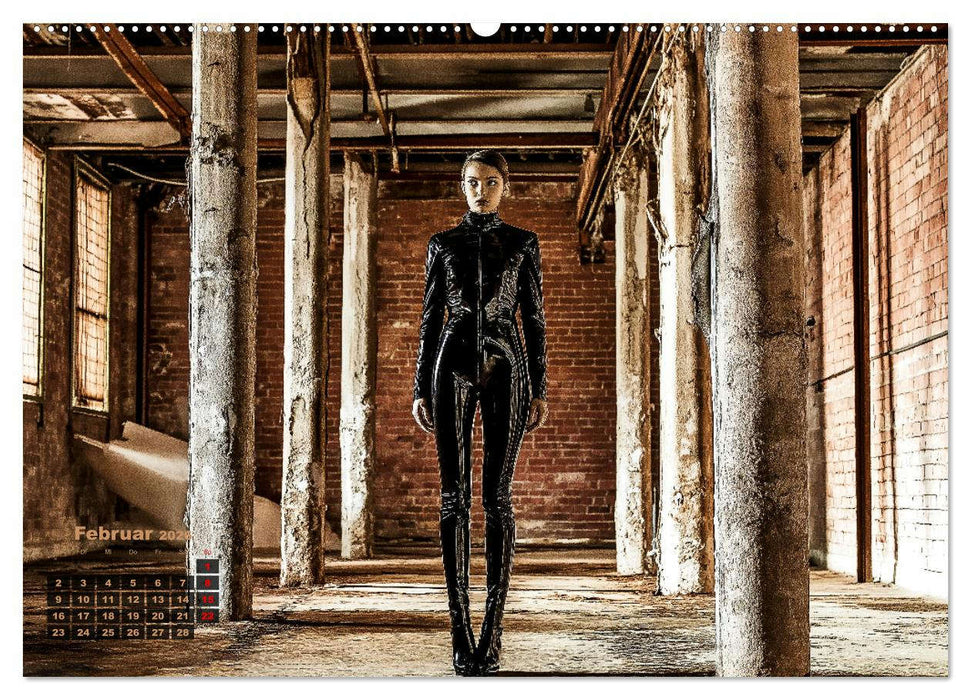 Lust und Macht - Dominante Frauen in Lack, Leder und BDSM-Masken (CALVENDO Premium Wandkalender 2026)