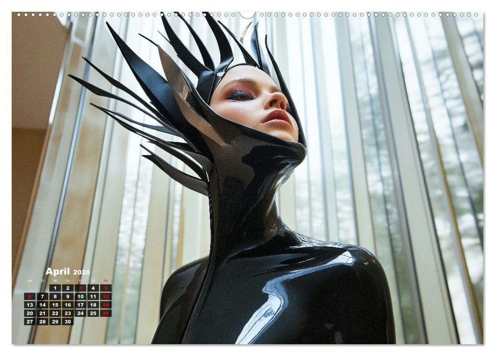 Lust und Macht - Dominante Frauen in Lack, Leder und BDSM-Masken (CALVENDO Premium Wandkalender 2026)