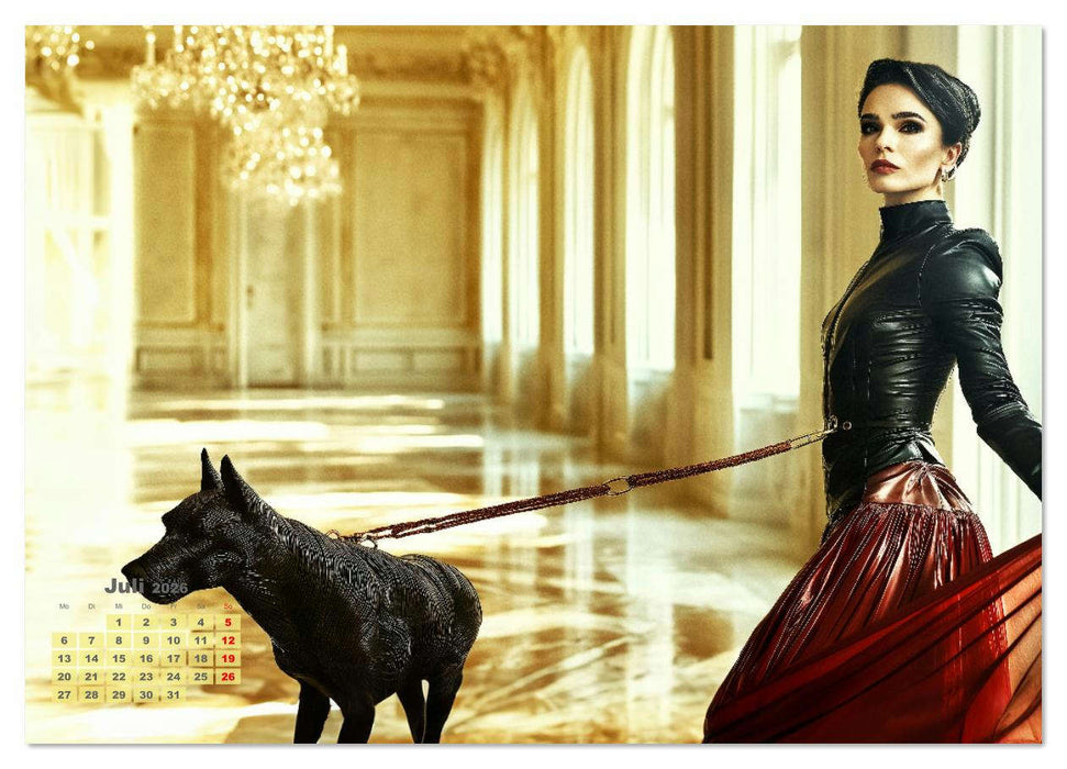 Lust und Macht - Dominante Frauen in Lack, Leder und BDSM-Masken (CALVENDO Premium Wandkalender 2026)