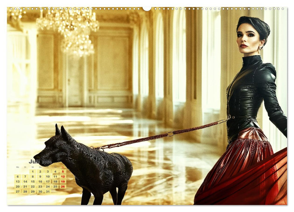 Lust und Macht - Dominante Frauen in Lack, Leder und BDSM-Masken (CALVENDO Premium Wandkalender 2026)