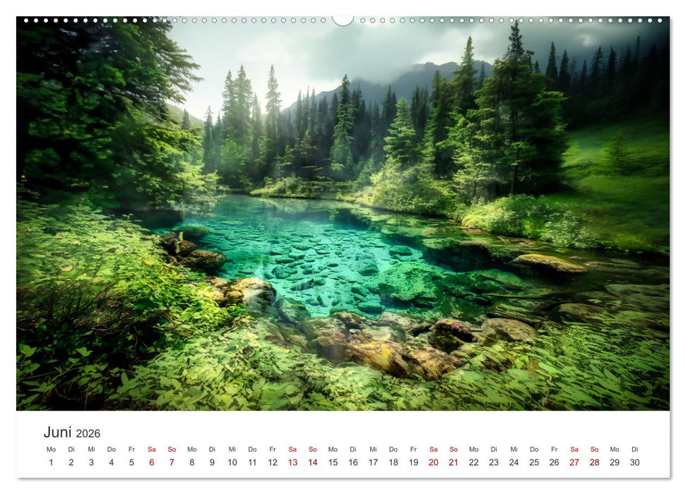 Die Seele Alaskas - Gewässer des Nordens (CALVENDO Premium Wandkalender 2026)