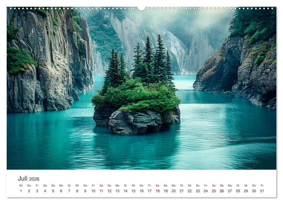 Die Seele Alaskas - Gewässer des Nordens (CALVENDO Premium Wandkalender 2026)