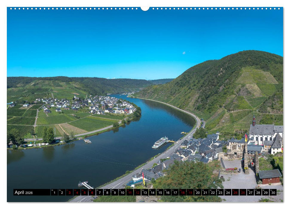 Die Mosel zwischen Bremm und Koblenz (CALVENDO Premium Wandkalender 2026)