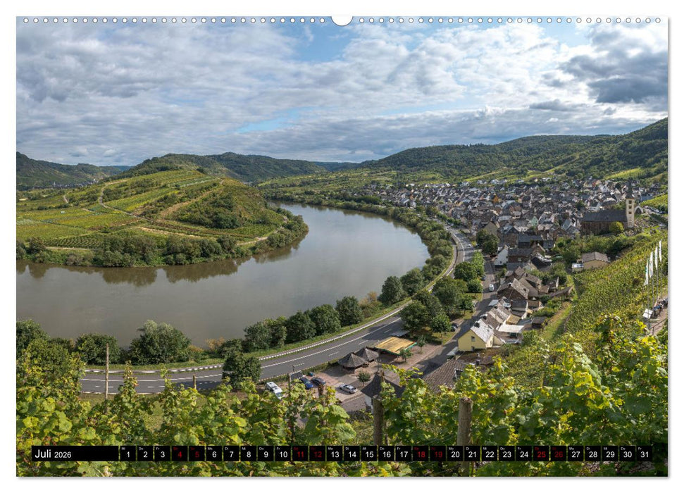Die Mosel zwischen Bremm und Koblenz (CALVENDO Premium Wandkalender 2026)