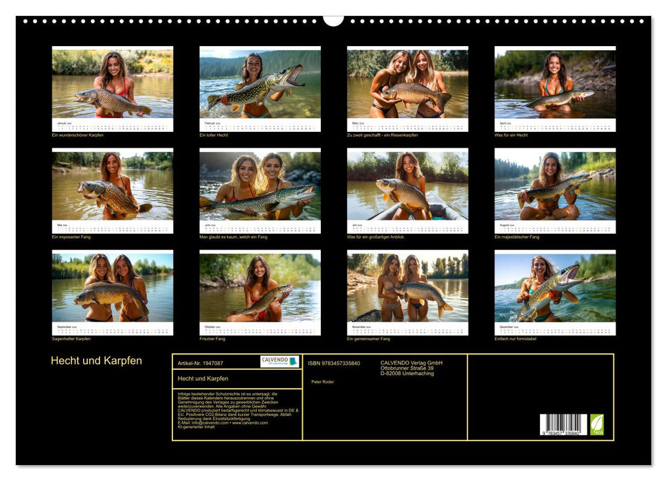 Hecht und Karpfen (CALVENDO Wandkalender 2026)