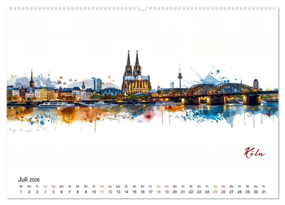 Skylines exklusiv (CALVENDO Premium Wandkalender 2026)